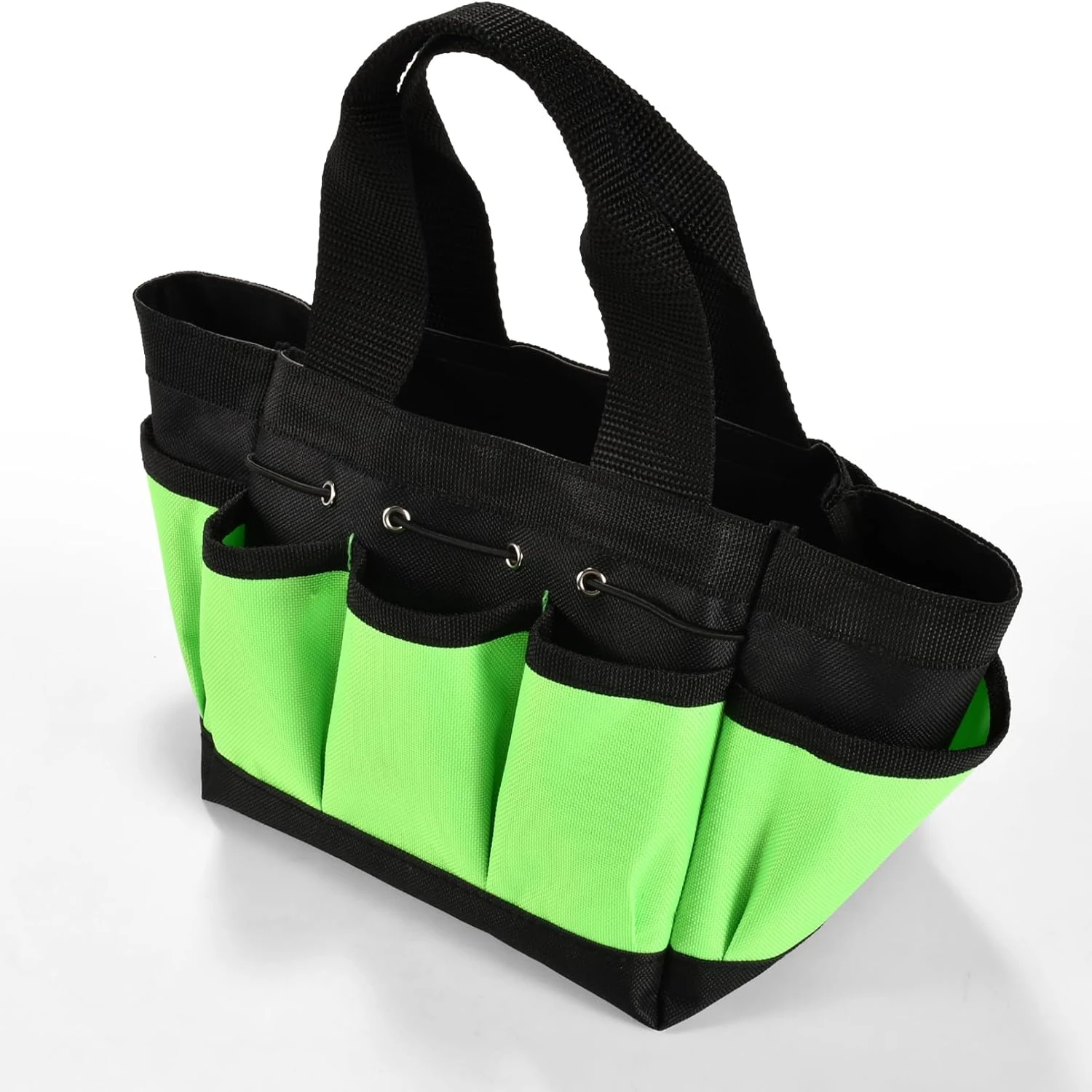 Convenient Handy Small Green Gardening Tool Bag with 8 Pockets, Perfect Organizer Tote for Men & Women - Ideal Gardening Gifts