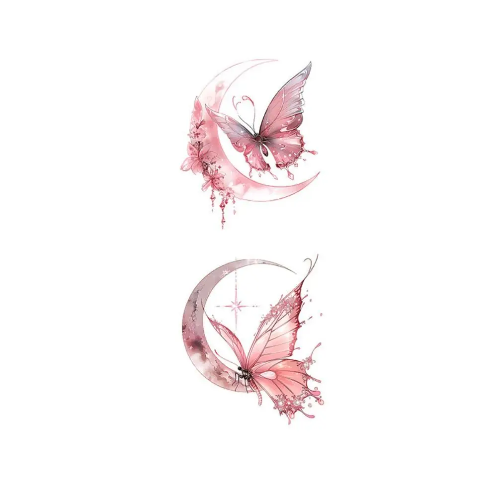 

Waterproof Temporary Tattoo Stickers Long-lasting Moon Pattern Flower Tattoo Stickers Water-Sprinkling Festival