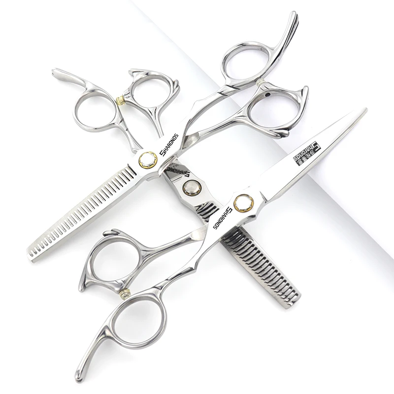 

6 inch hair clippers, professional flat scissors, thin teeth scissors, bangs, hairstylist's exclusive hair clipper set