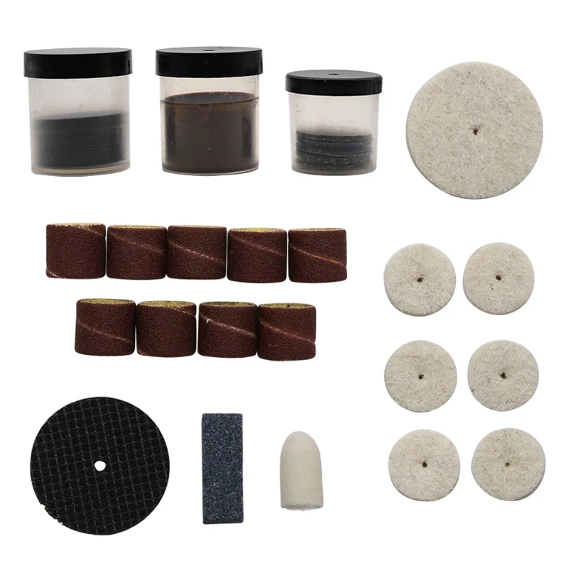 Mini Dremel Grinding Sanding Head Set Polishing Rotating Kits For Electric Grinde Drill Rotary Tool Accessories Abrasive Tools