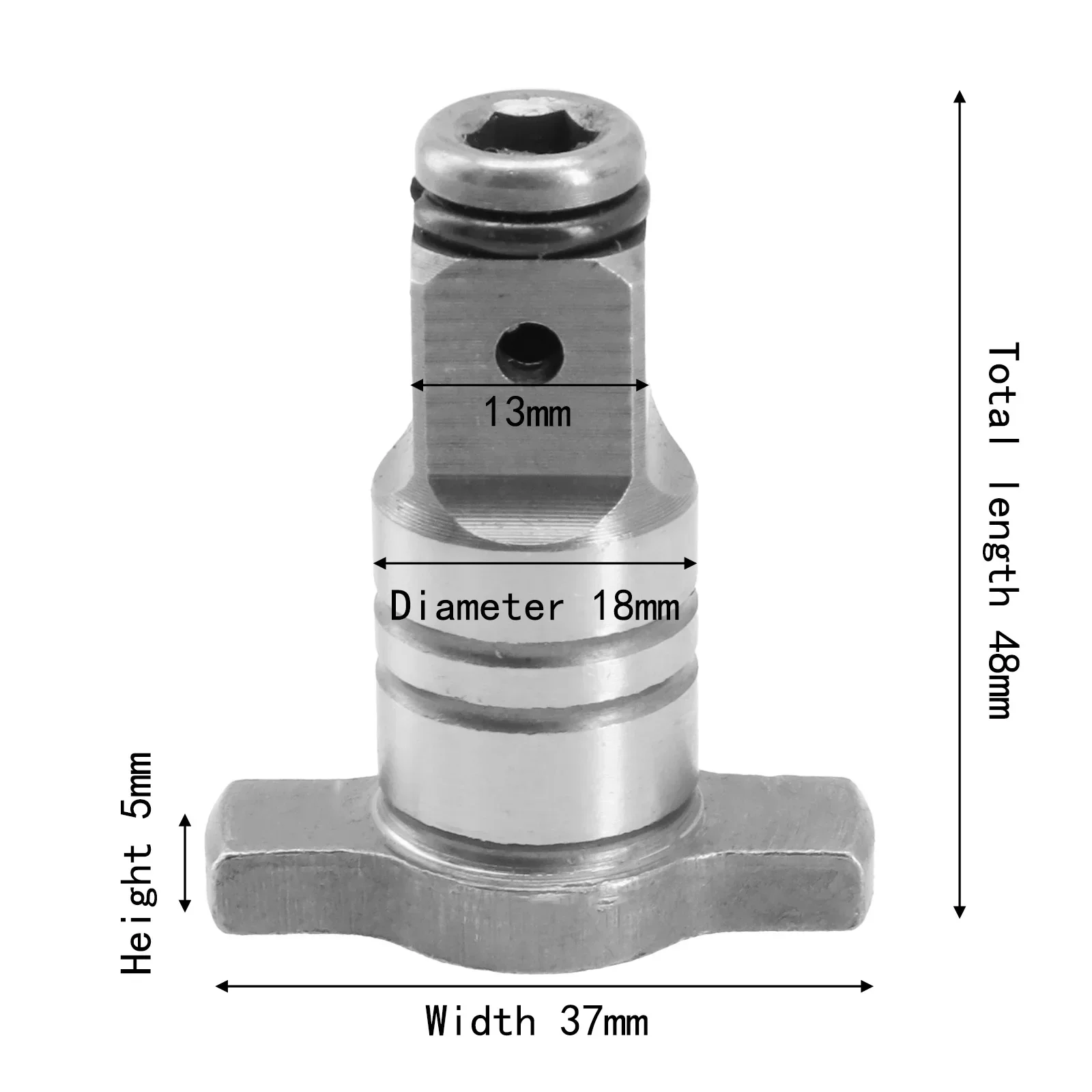 Dupla Utilização Chave Brushless Elétrica Portátil, Parte Do Eixo, Acessório De Ferramenta De Poder