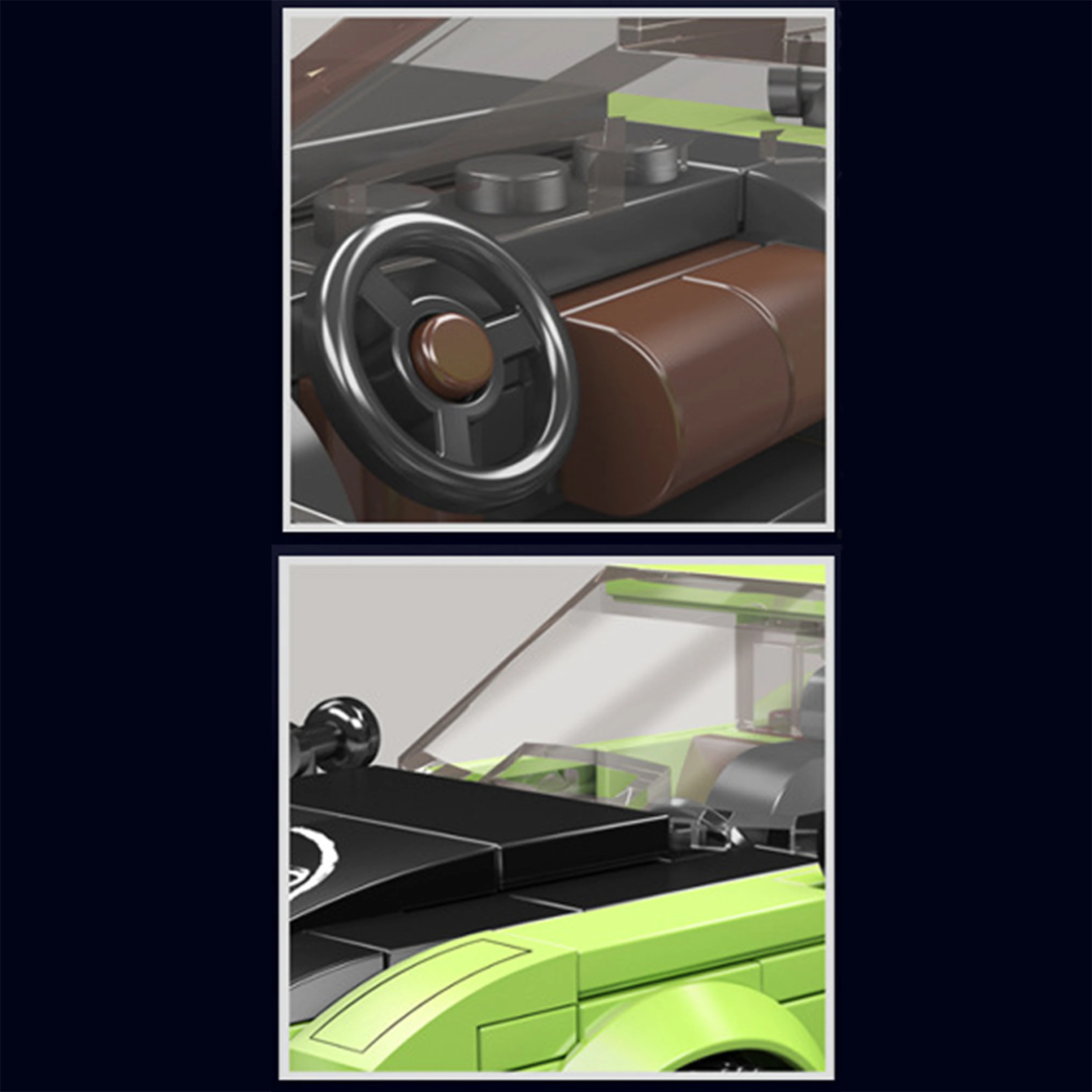 ミニレーシングカービルディングブロック組み立てモデルクリエイティブ車両教育パズルおもちゃディスプレイコレクションギフト卸売