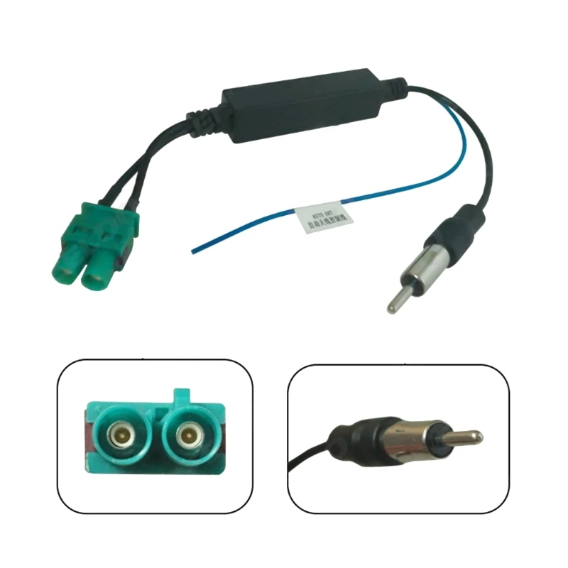 Double Fakra Car Radio Antenna Adapter Fakra Plug Vehicle Aerial Stereos FM Navigation Connector Cable