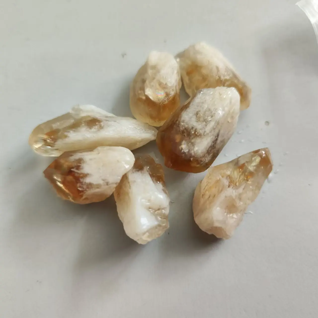 50g Quality Natural Brazilian Citrine Stone Yellow Quartz Crystal Rough Points Bulk Gemstone Healing Mineral Specimen