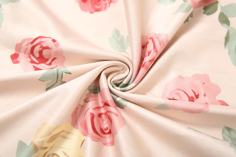 花柄プリント ラッフル ボディコン ミディドレス レディース エレガント フレンチスタイル 斜め襟 長袖 スリム バースデーパーティー 衣装 ストリートウェア