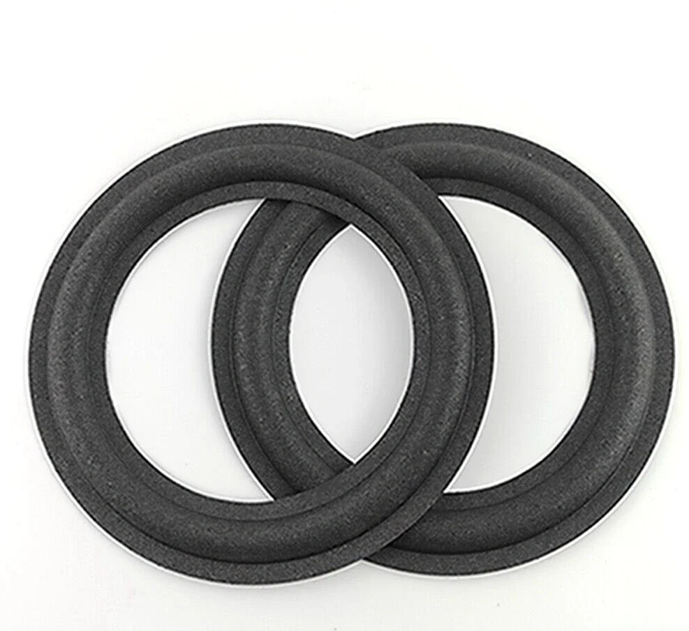 

2pcs 6/6.5inch 155mm Speaker Accessories Foam Surround Side Edge Black Speaker ring