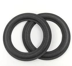 2pcs 6/6.5inch 155mm Speaker Accessories Foam Surround Side Edge Black Speaker ring