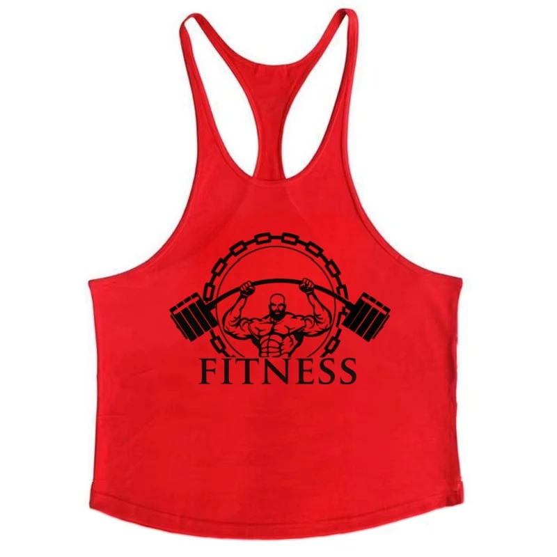 سترة سترينجر للياقة البدنية للرجال على شكل حرف Y من الخلف عالية - قميص رياضي من القطن المطاطي سريع الجفاف بدون أكمام ملابس رياضية لكمال الأجسام قابلة للتنفس