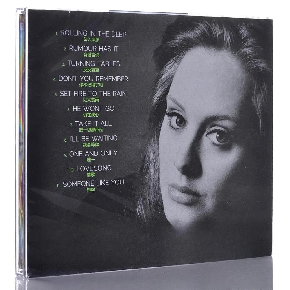 Adele 21 Album CD + livre lyrique femme Western Pop chanteur classique musique collector enregistrement