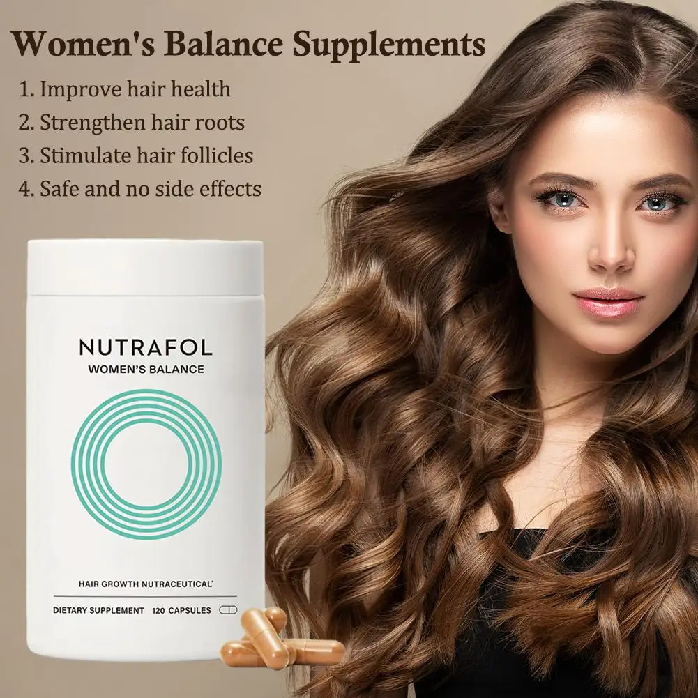 New Women'S Balance Supplements, Ages 45 And Up, Thicker Hair And Scalp Coverage, Dermatologist Recommended