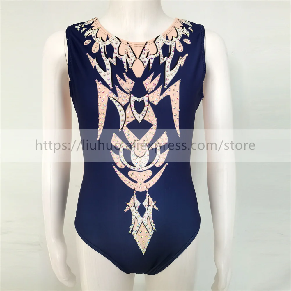 LIUHUO Customize Synchronized Swimming Tights Women Girls Performance Kid Rhythmic Leotard Children Teens Competition Teamwear