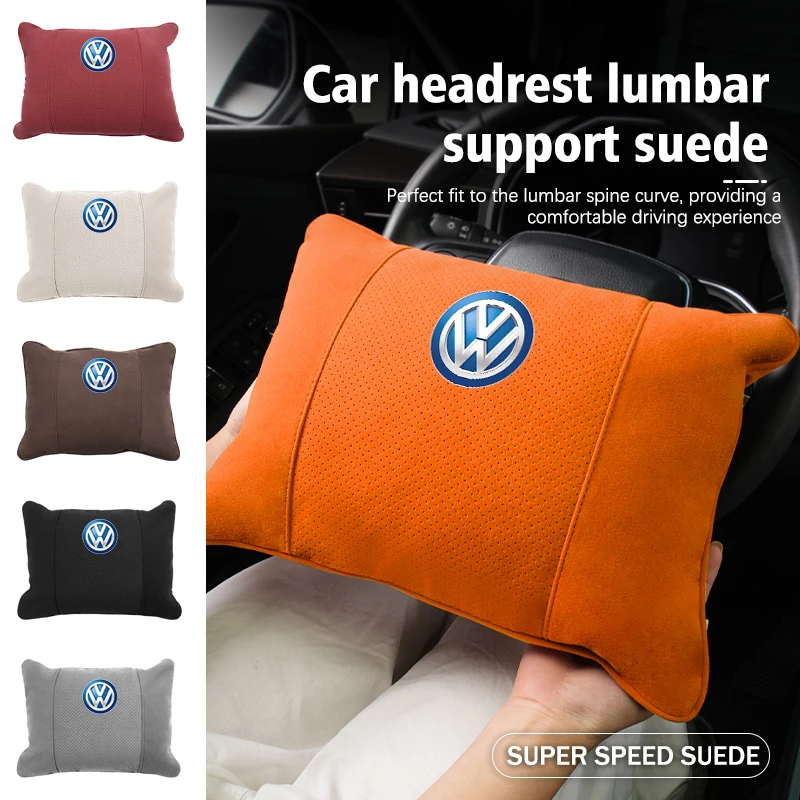 

Hub Caps For Volkswagen VW Car Memory Foam Headrest Neck Pillow Protection Lumbar Support Scirocco Passat Polo B5 B6 B7 CC Tigua