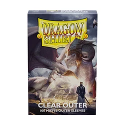 100ct Clear Outer Dragon Shield-kaarthoezen Matte doorzichtige TCG-standaardformaat hoes TCG-kaartbeschermer MGT/PTCG/FAB-hoezen