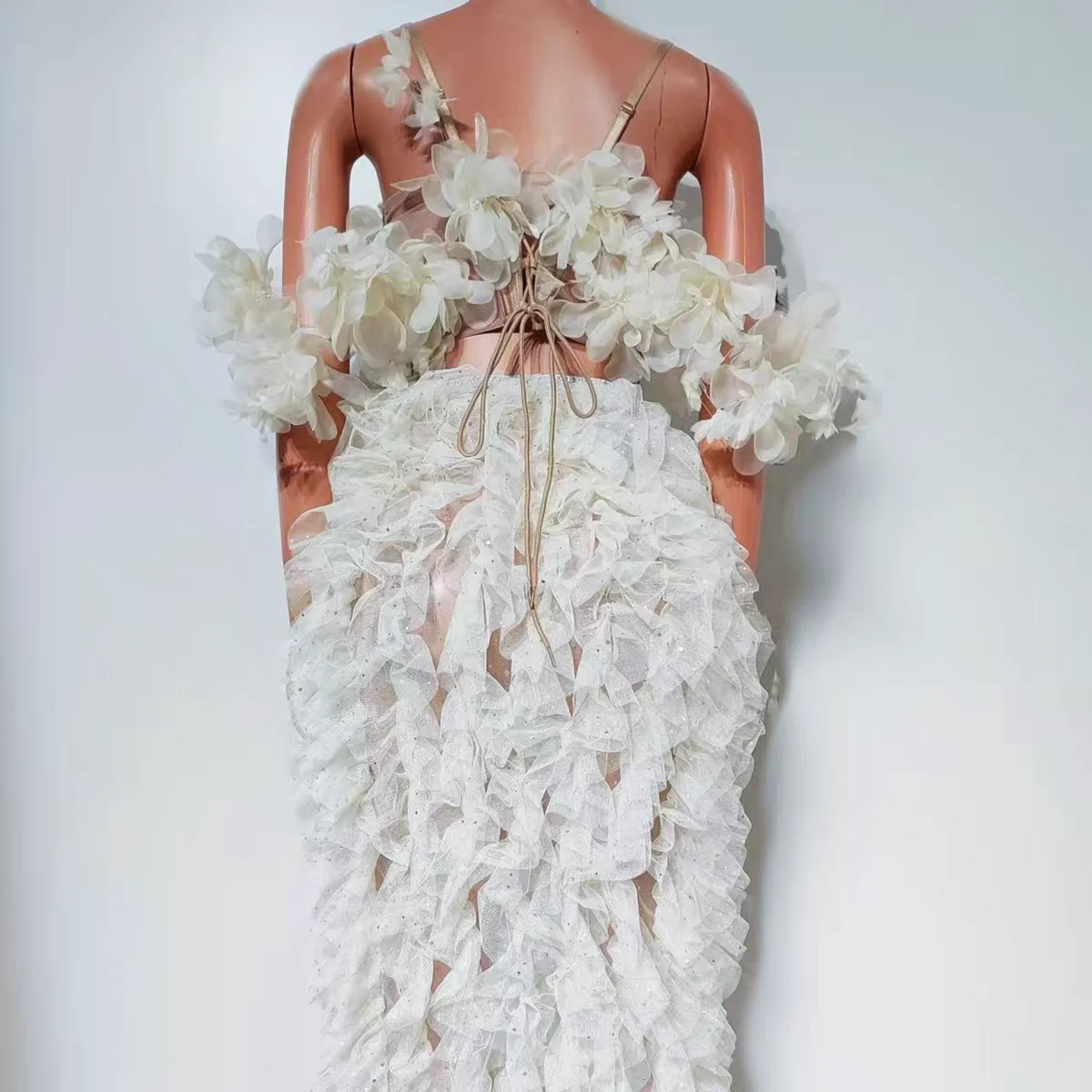 Bar DJ Klub nocny Piosenkarka Kostium sceniczny Seksowna siateczka Zestaw z wysokim rozcięciem Impreza Taniec Zespół Tematyczny Pokaz