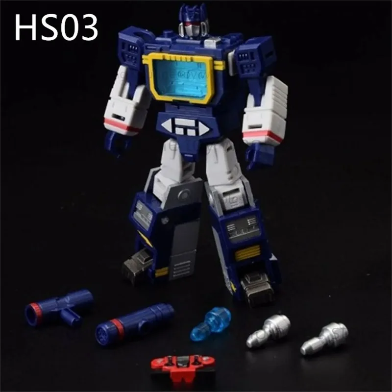 

Трансформированные игрушки Planet Hot Soldiers HS03 HS-03 Soundwave Mini Robots Фигурка Игрушка с коробкой