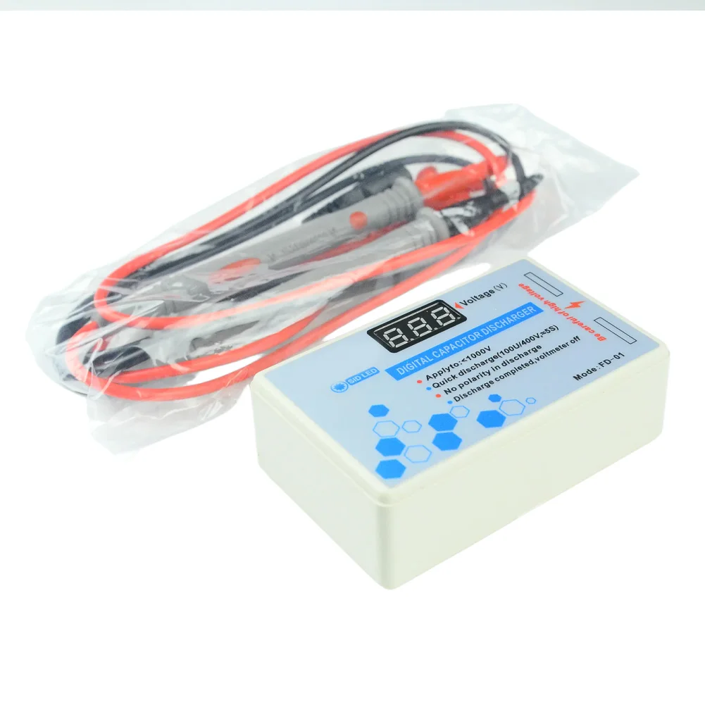 

Digital Voltmeter For Repair 95mm*58mm*31mm Digital Capacitor Discharger No Polarity Discharge Repair Household Appliances