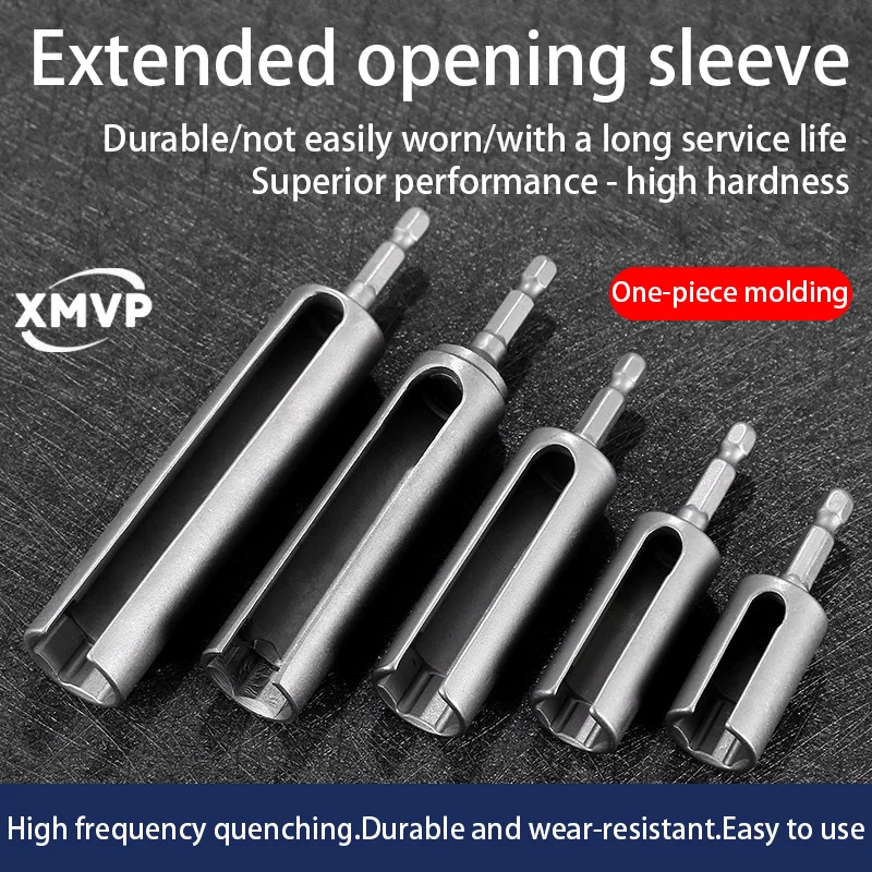 

Open socket wrench, hexagonal electric wrench socket head, 10/12/14 wind wrench socket, extended and deepened socket head