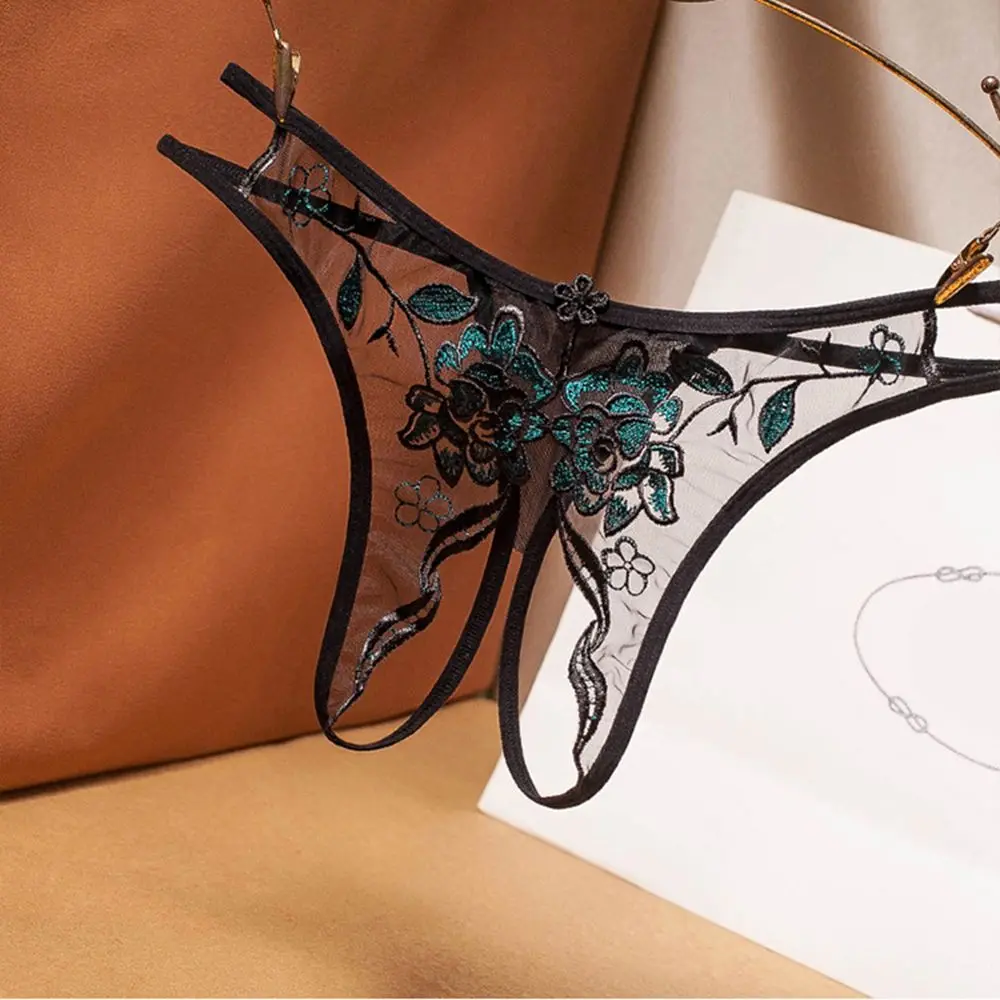 

Lingerie Sexy Lace Open Crotch Crotchless Transparent G Strings Panties Thongs Underwear