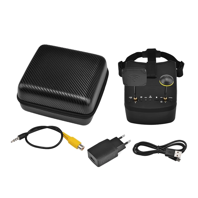 LS-800D FPV Goggles 5.8G 40CH 5Inch 854X480 DVR Recording/Storage Dual Antennas 2000Mah For RC Racing Drone