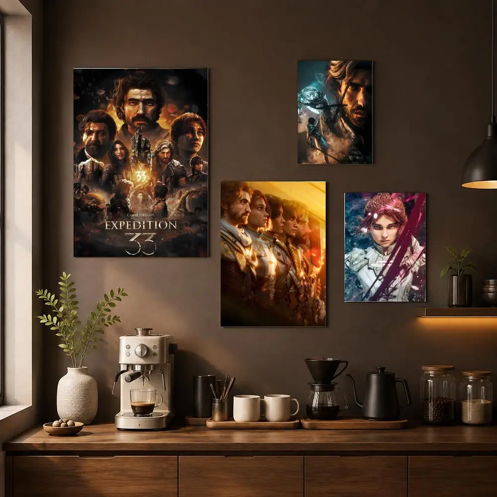 C-Clair Expedition 33 Poster HD Art Sticker Self Adhesive For Playroom Bedroom Hallway Home Wall Art Decor Gift