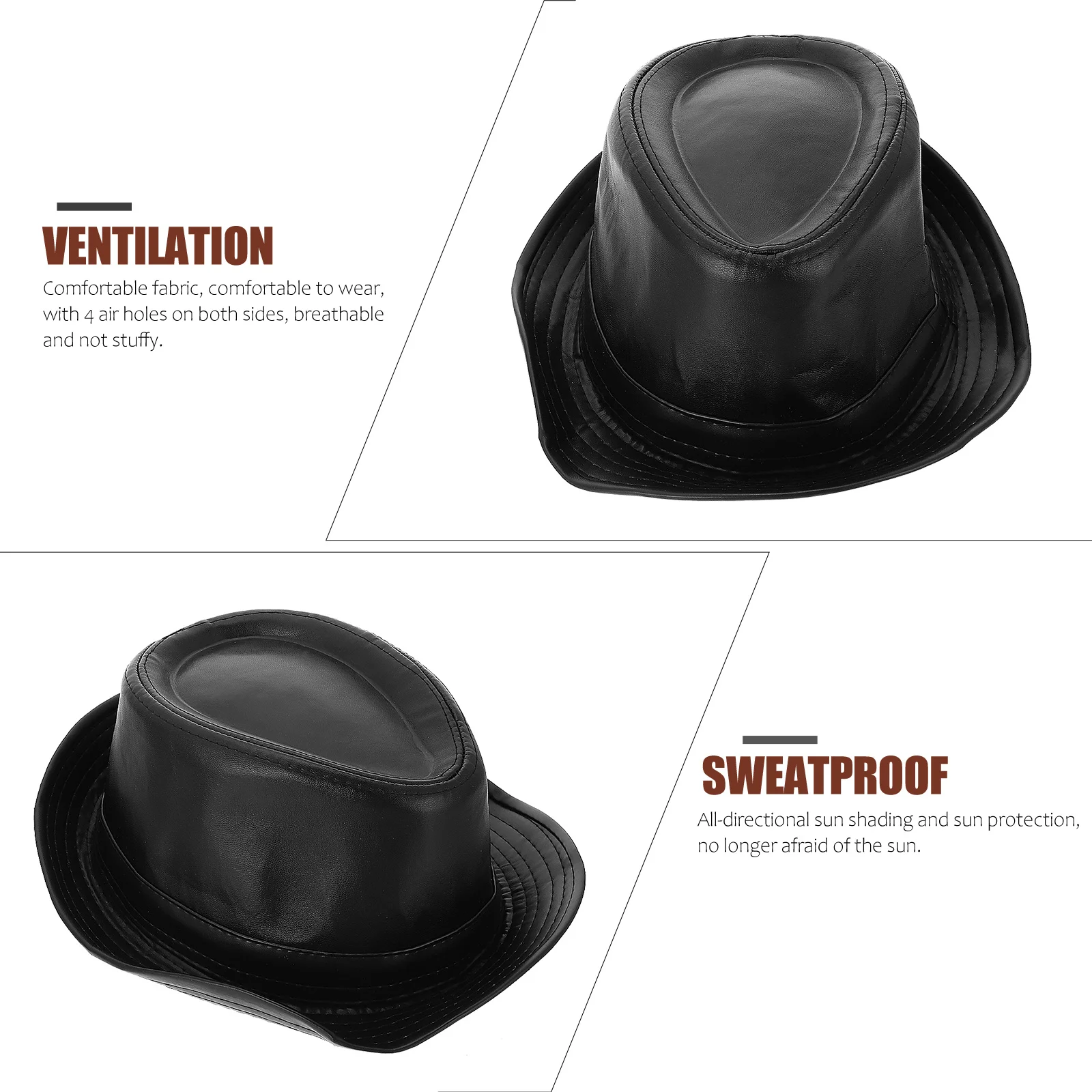 

British Style Fashion Jazz Hat Middle Aged Elderly Outdoor Leisure Comfortable Durable Retro Vintage Travel Wedding