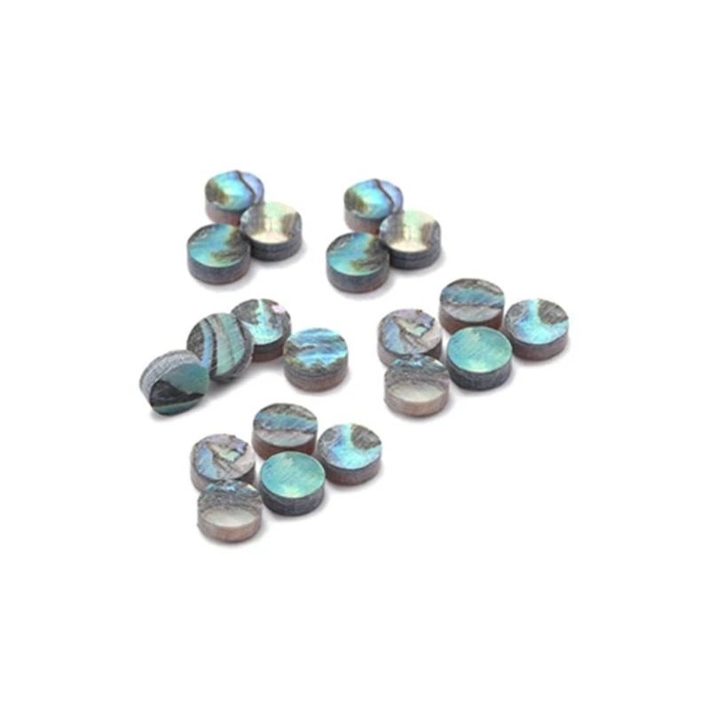 Abalone Inlay Dots Natural White Mother of Pearl Shell Inlay Dots for Ukulele Acoustic Guitar Fretboard Fingerboard