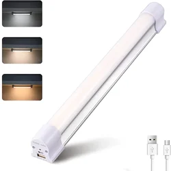120W Rechargeable Tube Portable High Power Lamp Cold/Warm Lighting Magnetic Attraction 6000 Lumens Camping Dimmable Work Light