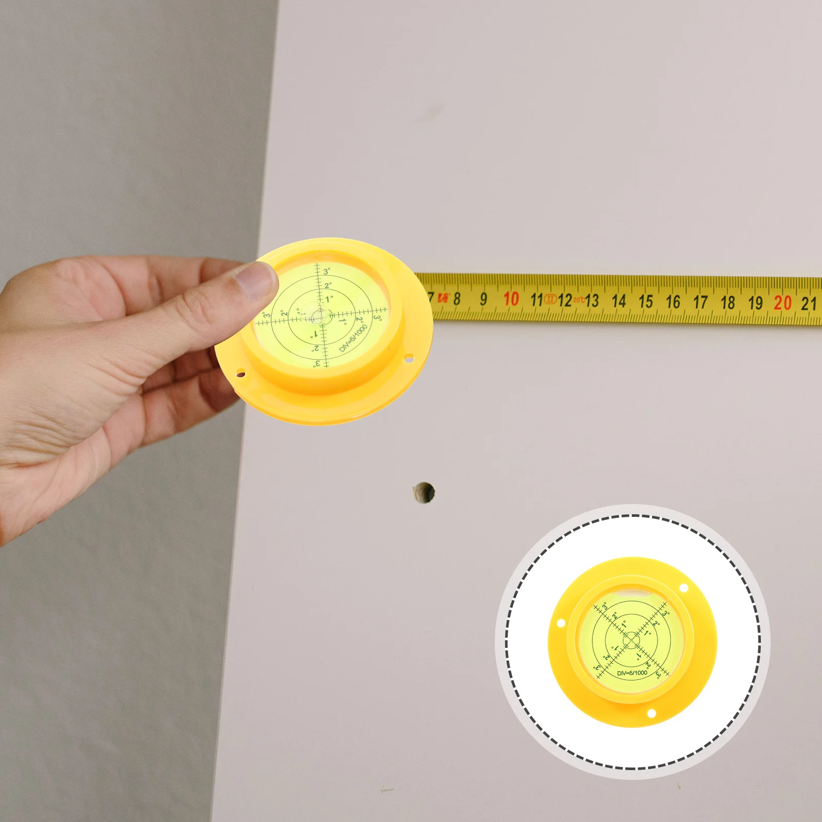 Waterpas Ronde Kleine Mini Draagbare Ronde Waterpas Tool Camper Rv Koelkast Scope Leveler Leveler Tool