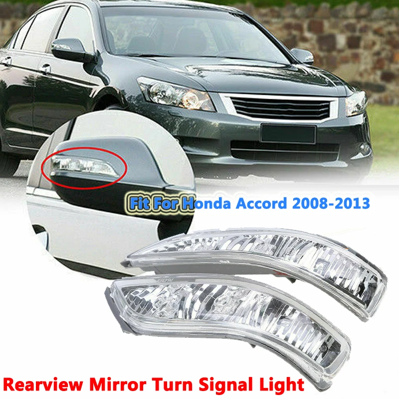 Rearview Mirror LED Turn Signal Light Fit For Honda Accord CP1/CP2/CP3 2008-2013, ACURA RL KB1/KB2 2007-2009 Car Accessories