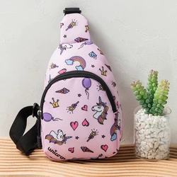 Children's Shoulder Crossbody Bag 19CM Outdoor Travel Small Fashion Printing Sports Casual Chest Bag