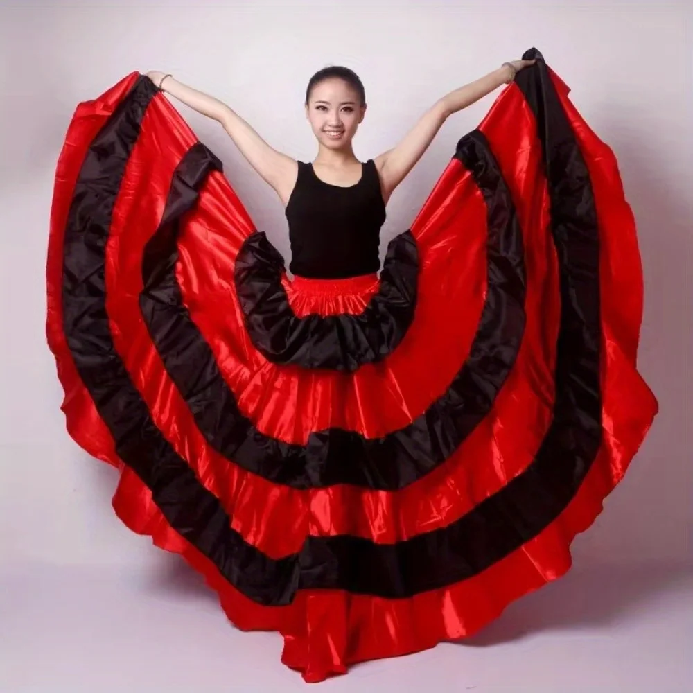 Gonna da ballo toro spagnolo Gonna di vendita calda Apertura Danza Gonna altalena grande Abito da prestazione Abito da flamenco di danza del ventre