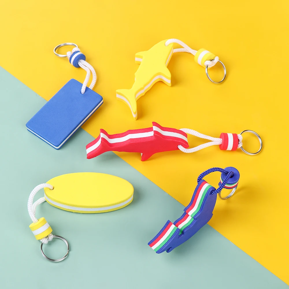 Multi-shape Rowing Inflatable Boats Yachting Accessories Water Floating Keychain Sailing Fishing Keyring Pool Parts Key Pendant