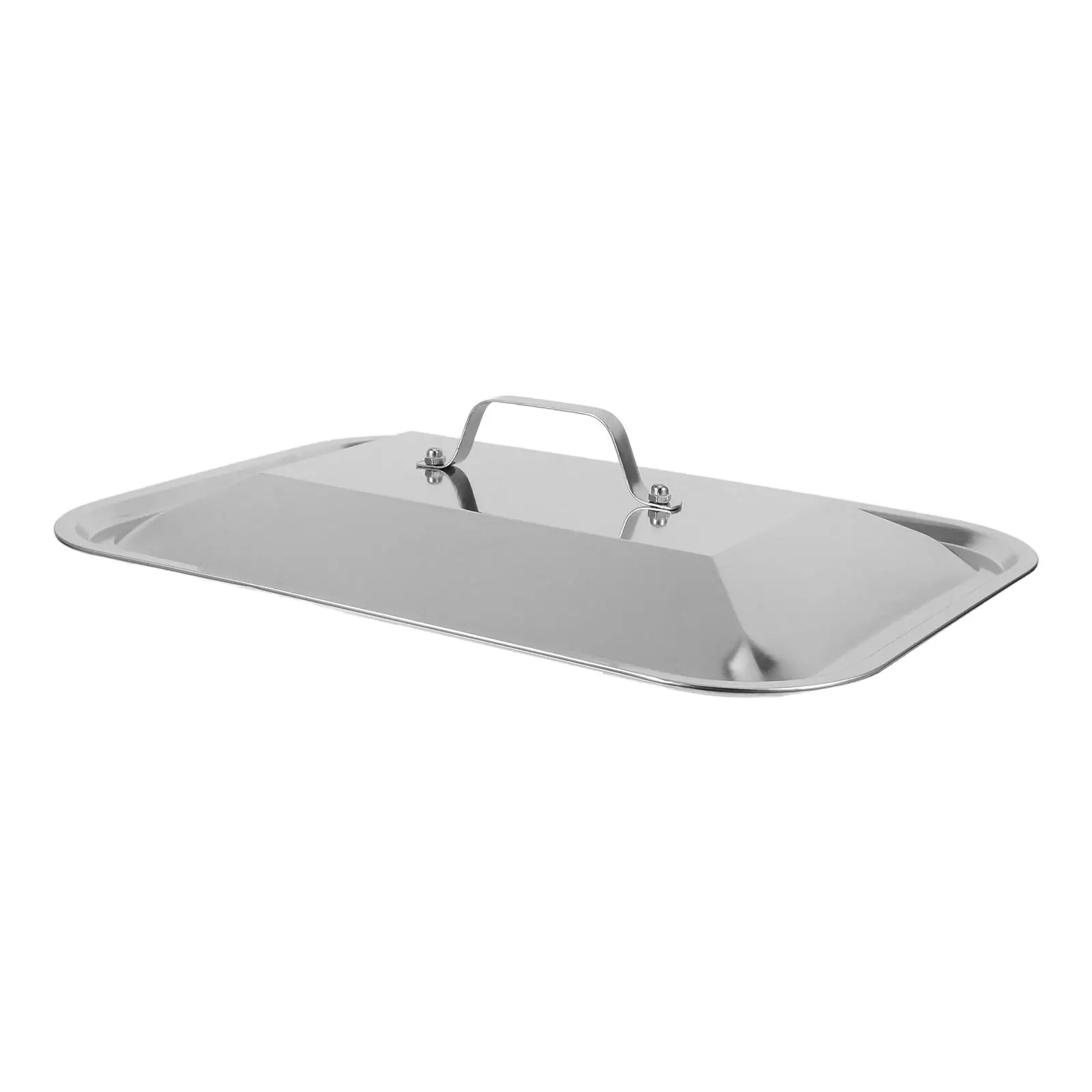 

Grilled Fish Plate Cover Stainless Steel Pan Lid Deep Baking Tray Covers Dishwasher Safe Baking Pan Lids Chafing Dish Covers