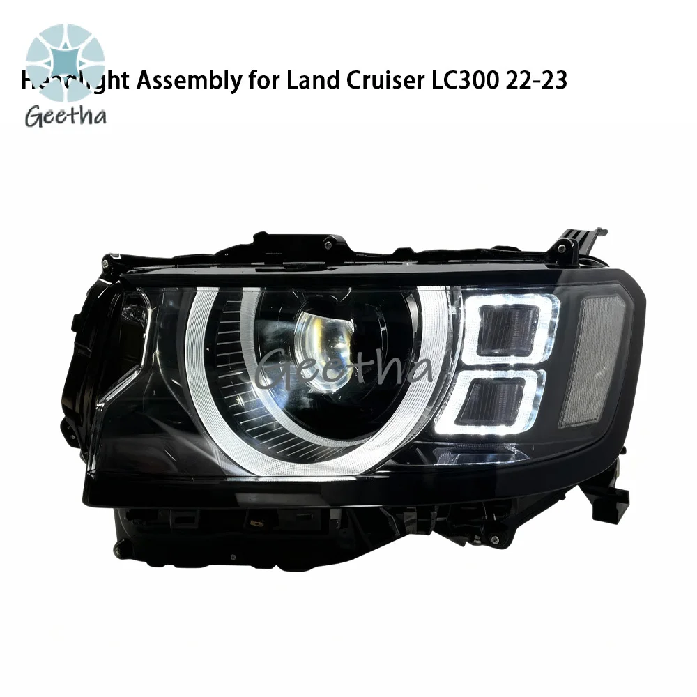 For LED Headlight Assembly for 22-23 Land Cruiser LC300 with LED DRL & Turn Signal 12V 6000K 70W New Retrofit/Upgrade