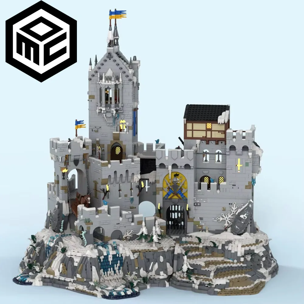 New MOC Sleepless Night Mountain Fortress Model Shelter Base Modular Building Blocks DIY Assembly Toy Adult Collectible Gift Set