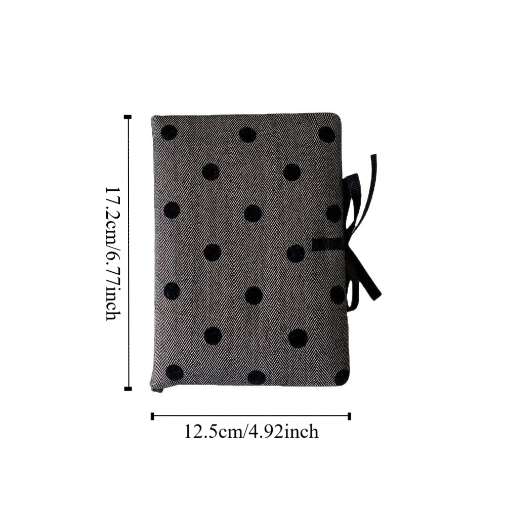Stationery A6 Pocket Planner Learning Papers Grey Round Dot Cover Korean Style Notepad Mini Memo Pads Princess Style