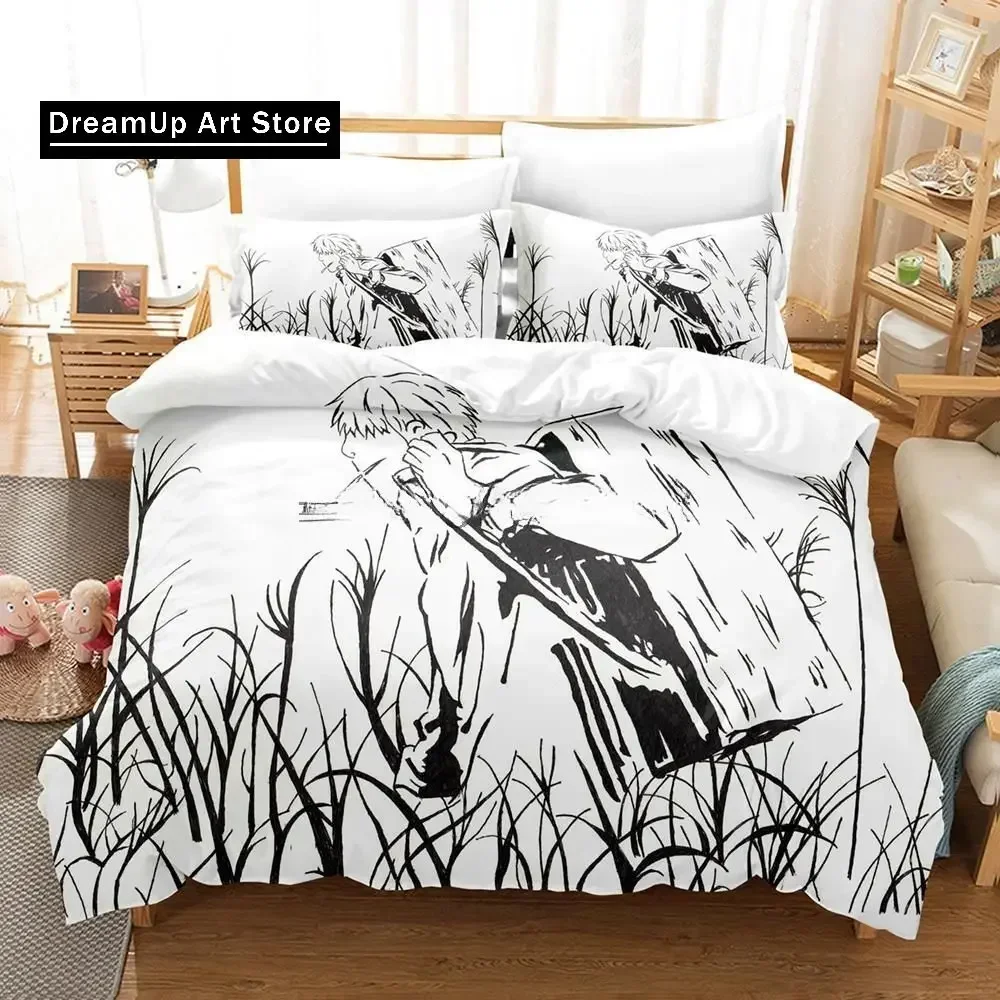 Mushishi Bedding Set Single Twin Full Queen King Size Bed Set Adult Kid Bedroom Duvet cover Sets 3D Print Anime Bed Sheet Set view 2