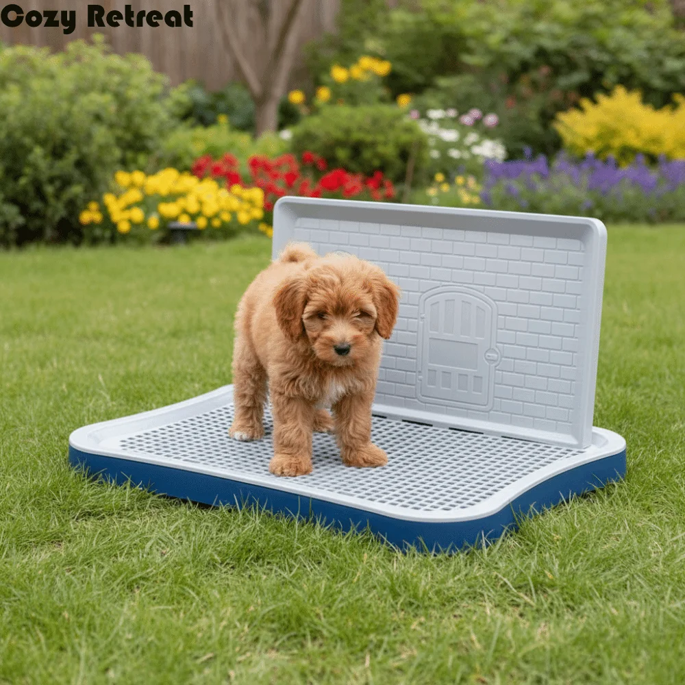 

Splash-Proof Dog Training Toilet Non-slip Leakproof Puppy Training Potty Detachable Plastic Dog Potty Tray Pet Accessories