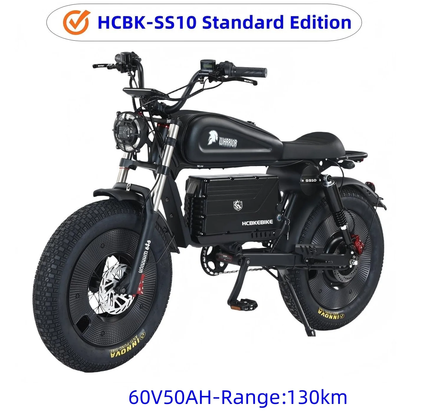 Original -SS10 3000W for US  Black Warrior Electric Bike 60V Adult Off-Road Electric Bike From the USA Warehouse