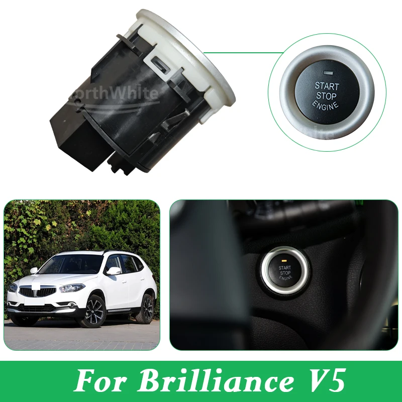 

For Brilliance H530 V5 Car One-Button Start Switch Go Starter Ignition Button Engine Stop Start Push Button