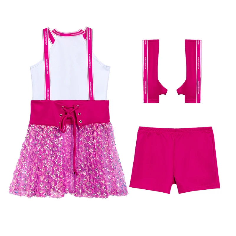 Kindergroep Jazz Dance Kostuum Meisjes Pailletten Sets Cheerleading Hiphop Kleding Street Dancewear Podium Kpop Outfit Xs6177