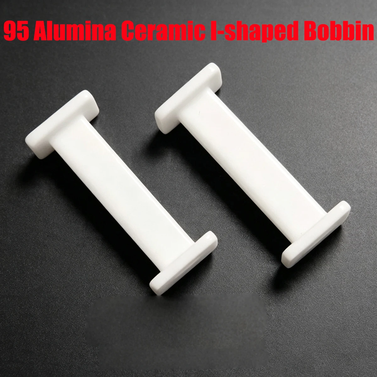 20pcs 95 Alumina Ceramic Bobbin I-shaped Insulating Ceramic Spool for Copper Wire Winding High Temperature Corrosion Resistant