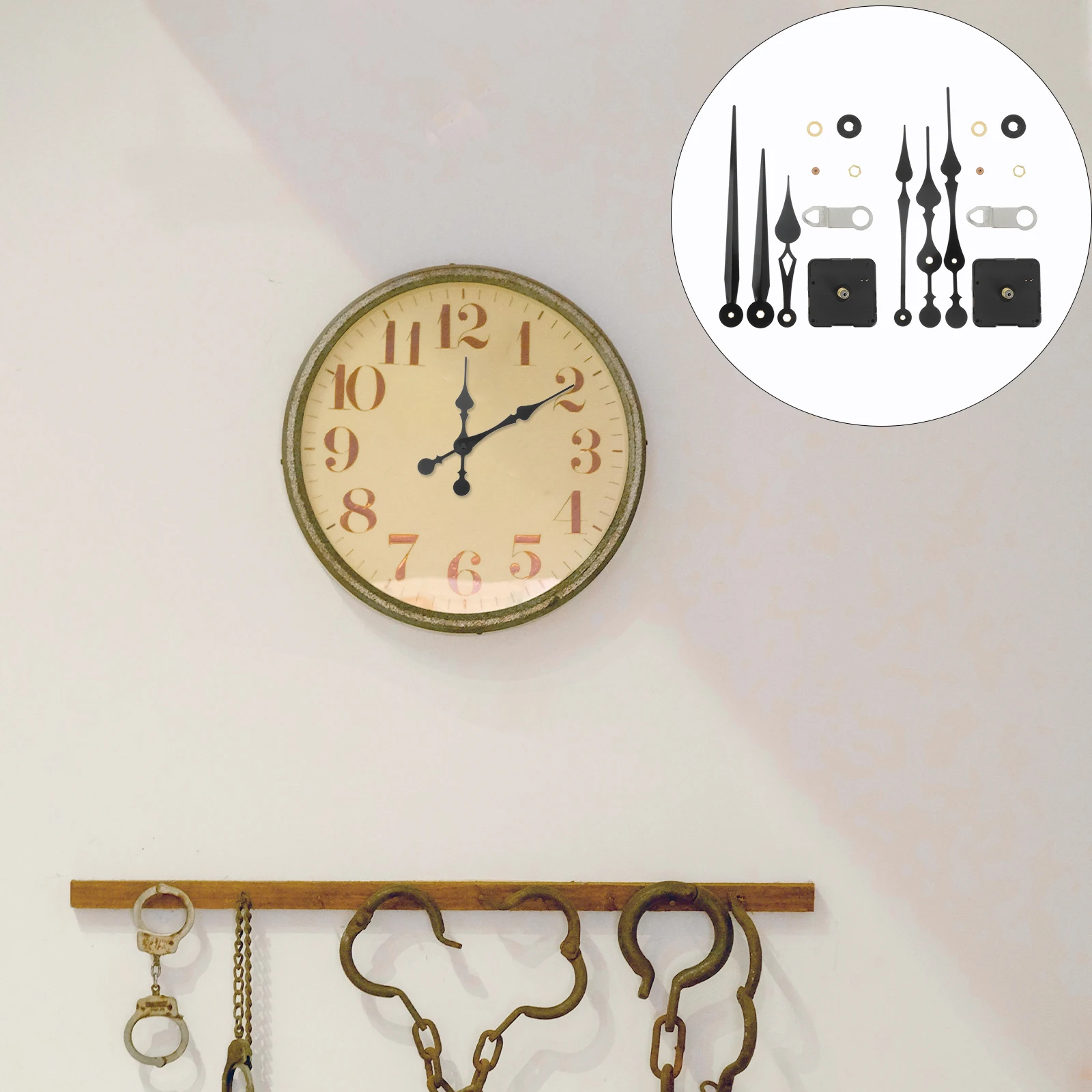 

2Sets Wall Clock Movement Replacement Kit Useful Quartz Clock Mechanism with Precise Timekeeping for Classroom Library