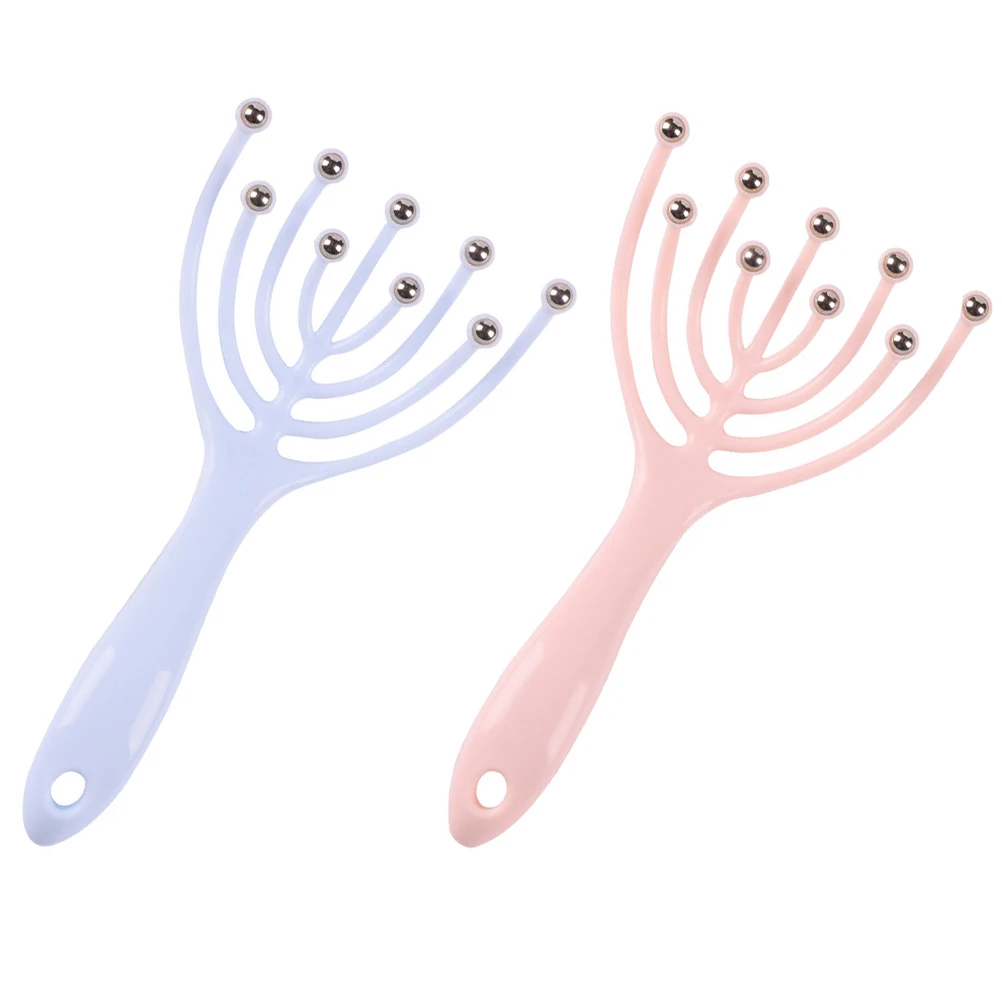 

2Pcs Scalp Massagers Octopus Head Massager Stress Relief Tool Handheld Multi-Function Head Claw Massager Scalp Massagers