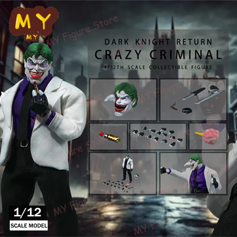 

Original Joy Man Toys Crazy Criminal Action Figure Dark Knight Return 1/12 Scale Collectible JMToys JM005 Kid Toy Birthday Gift