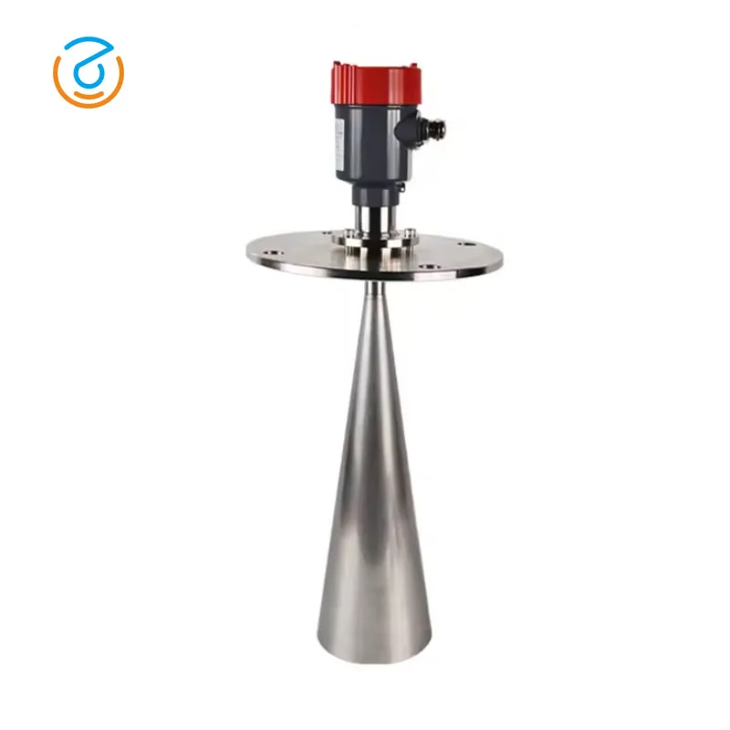 مستشعر قياس الاتصال المباشر، صلب، مسحوق، جزيئات، حبيبات سائلة ZHIAN-609 مقياس مستوى رادار الموجة الموجهة