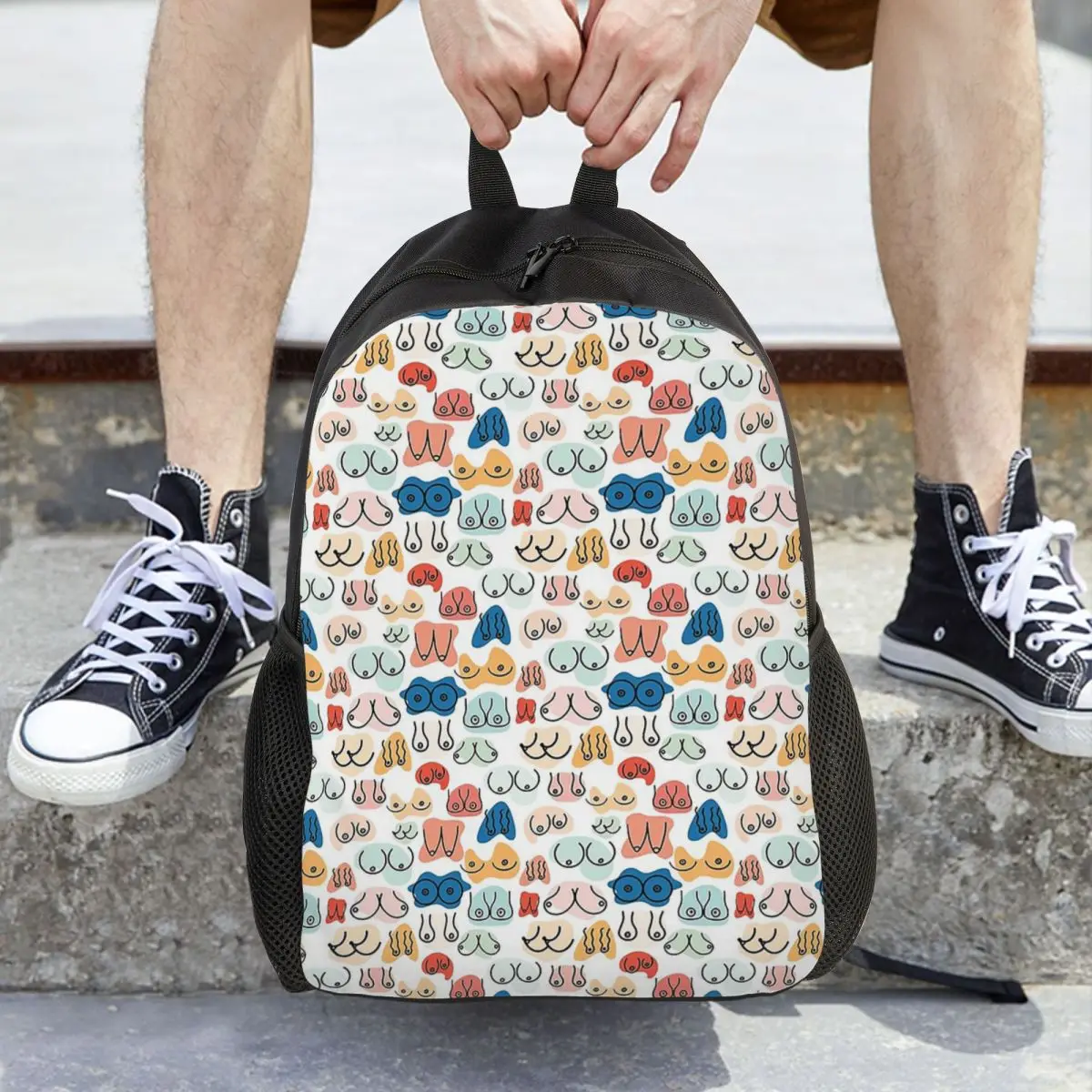 

Boobs 1 Backpack Hot Sale Daypack Large Capacity Boys Girls BookBag School Bag Shoulder Bags for Men Women