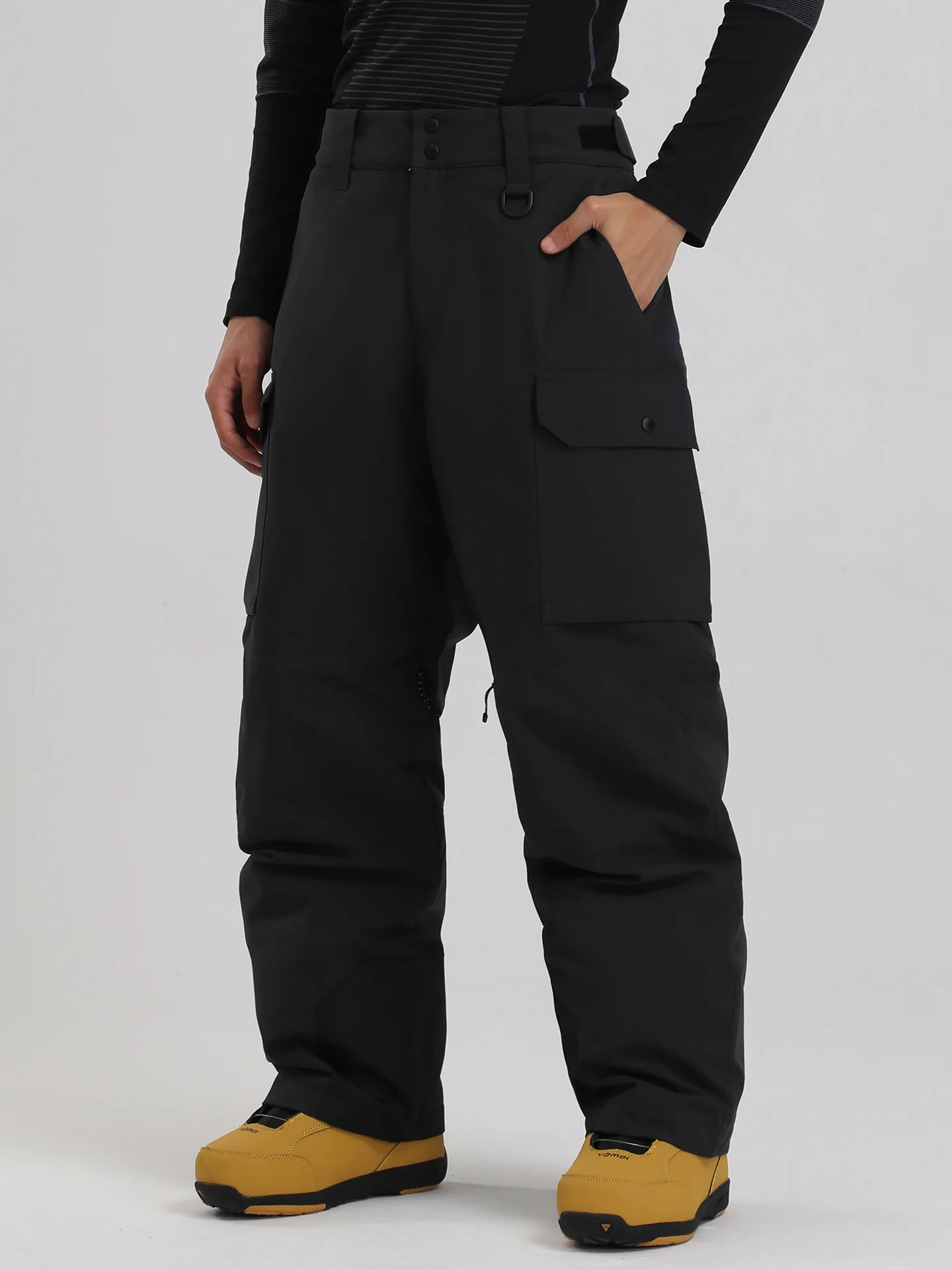 Gsou Snow 2026 Winter Ski Pants Men Women Straight Fit Snowboard Ski Pants Waterproof Windproof Thick Outdoor Snow Trousers