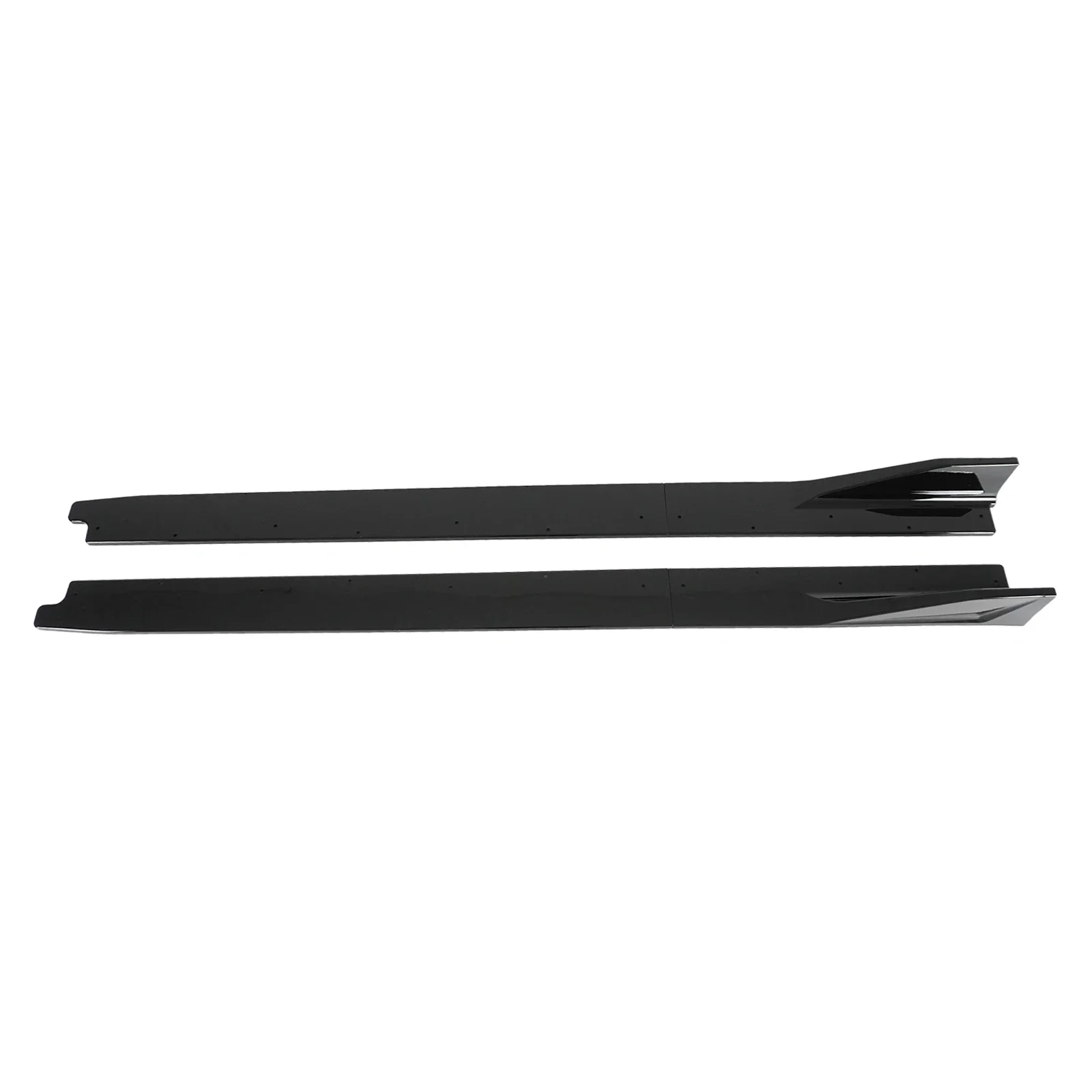 For KIA Stinger 2018-2023 A Pair Car Side Skirt Extension Spoiler Splitter Glossy Black Carbon Fiber Style ABS Plastic Body Kits view 6