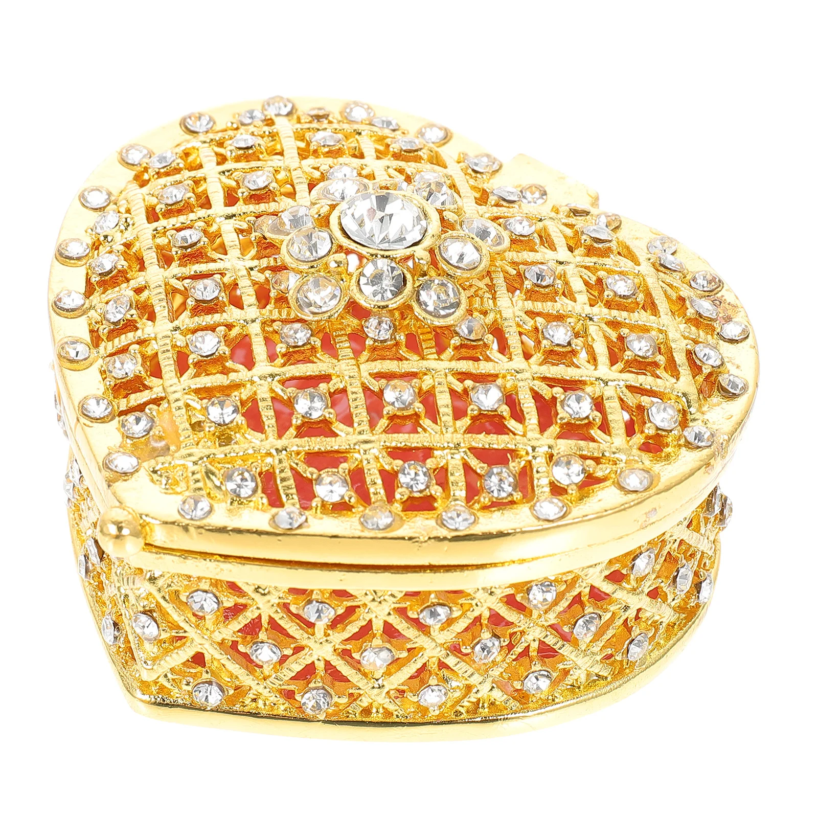 Heart-Shaped Earring Case Exquisite Necklace Box Jewelry Storage Supply Bedroom Living Room Dormitory Decorative Organizer